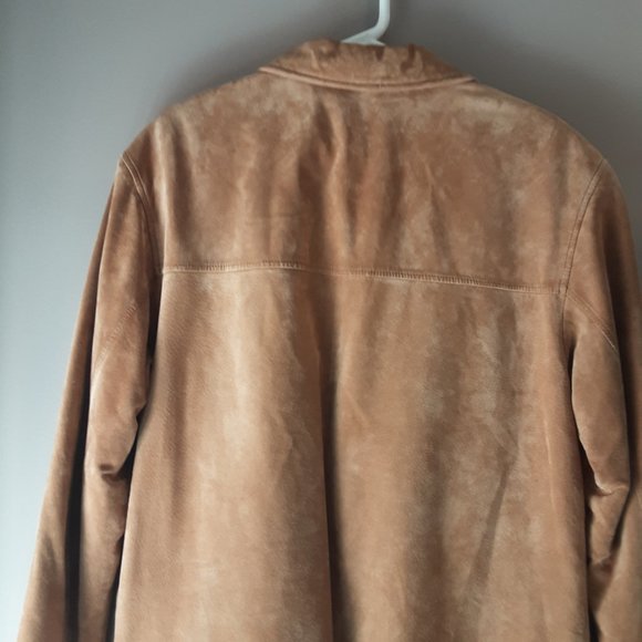 Danier Tan Suede Trench Coat - Picture 7 of 16